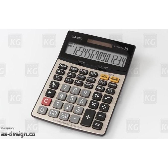

Kalkulator Casio Dj 240D Plus Original - 14 Digit - Casio Original