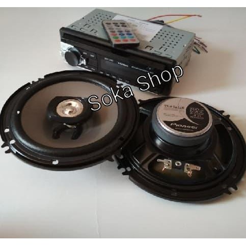 PAKET AUDIO TAPE MOBIL DAN SPEAKER COAXIAL PIONEER 6INCH
