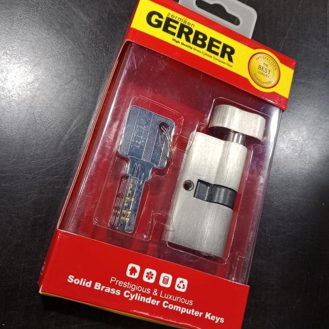 Cylinder Computer Keys Solid Brass Gerber Zermaen Anak Kunci Bagus