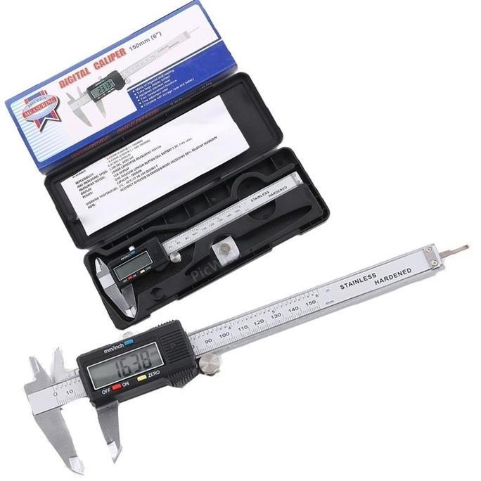 

Jangka Sorong Stainless Steel Digital Display Lcd - Micrometer - Caliper - Sigmat Digital - Vernier Scale 0-150Mm