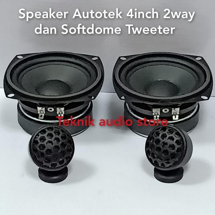 Speaker 2way Autotek Midbass 4inch dan Tweeter