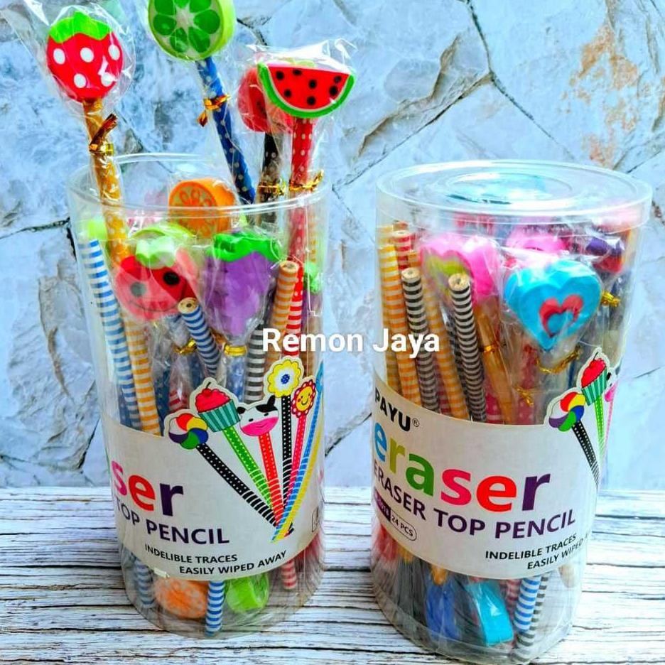 

24 Pcs Pensil Pensil Kter Pensil Set Penghapus Pensil Lucu Pensil Souvenir
