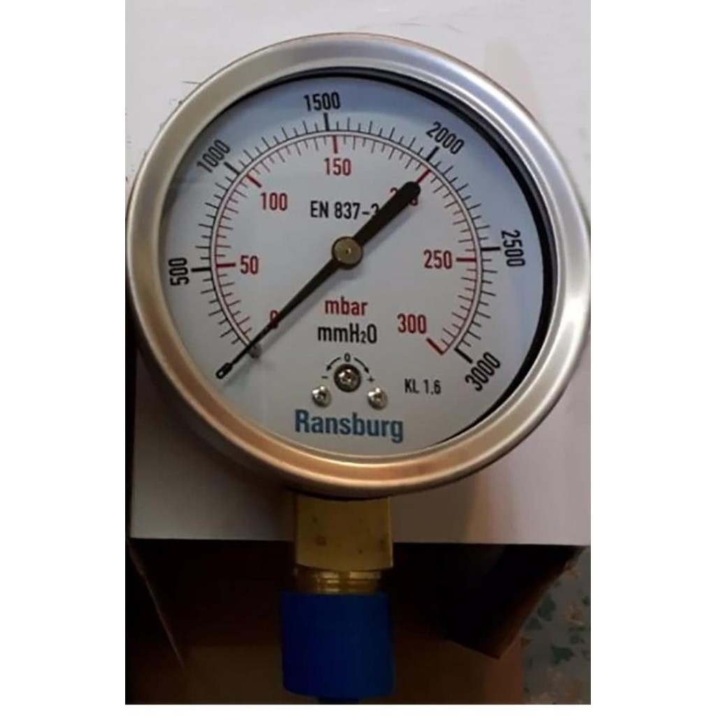 Pressure Gauge Rws 1990 Ransburg 4" / Manometer Ready
