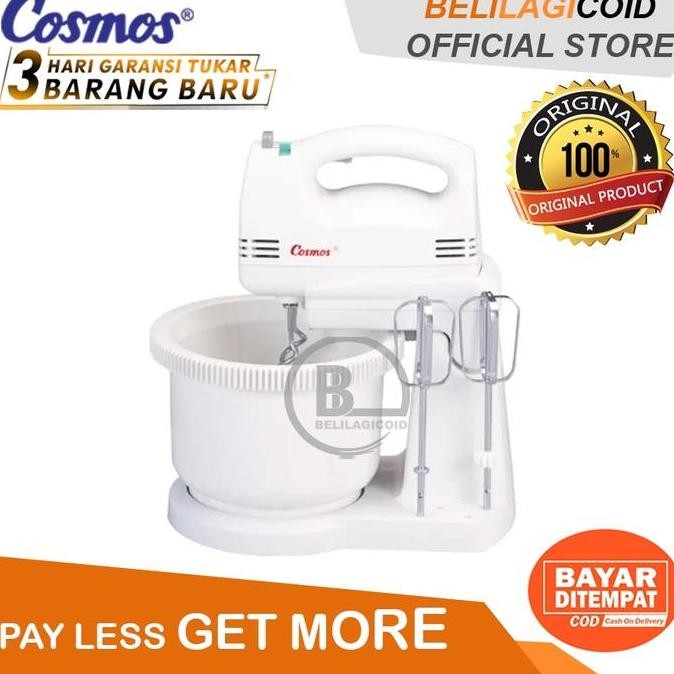 Cosmos Mixer CM1289 Stainless Hand Mixer Pengaduk Adonan Kue