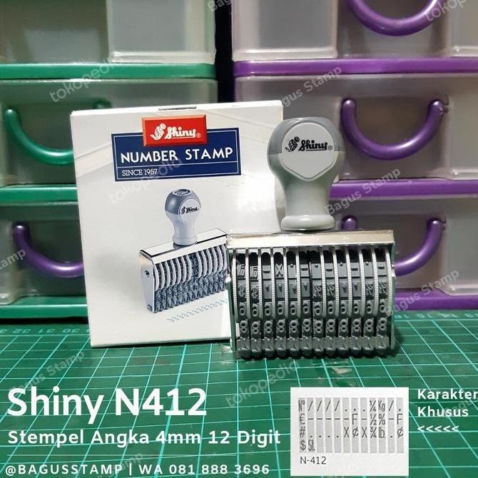 

Stempel Manual Huruf Angka 12 Digit 4Mm 4 Mm Shiny N 412 / N-412