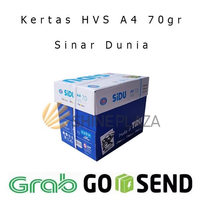 

BEBAS ONGKIR - Kertas HVS A4 70gr Sinar Dunia 1 Dus - Khusus Gosend