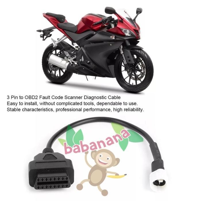 Kabel scanner OBD yamaha cable 16 to 3 pin diagnostik motor xmax nmax r15