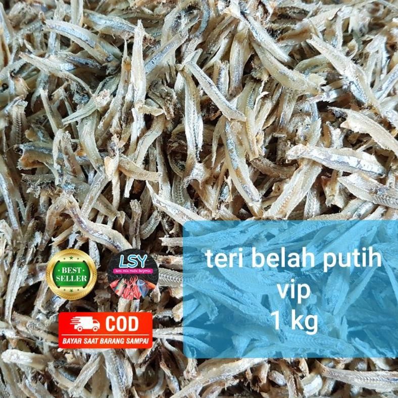 

Kz_12 Ikan Asin Teri Belah Putih Vip / Jengki Belah Vip 1Kg Um57