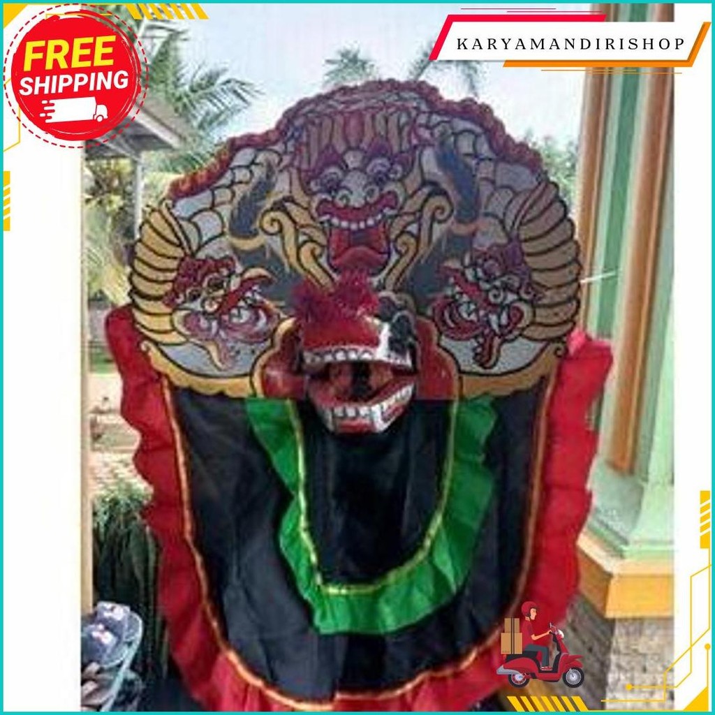 Barongan Devil Asli Kayu Caplok Murah Barongan Anak Uk 15 Cod