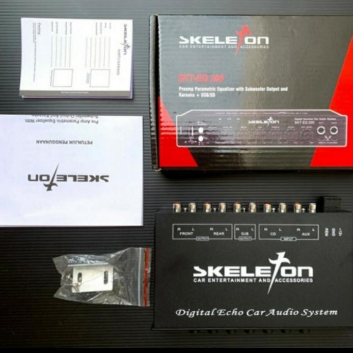 PREAMP PARAMETRIK EQUALIZER USB SD SKELETON EQ200