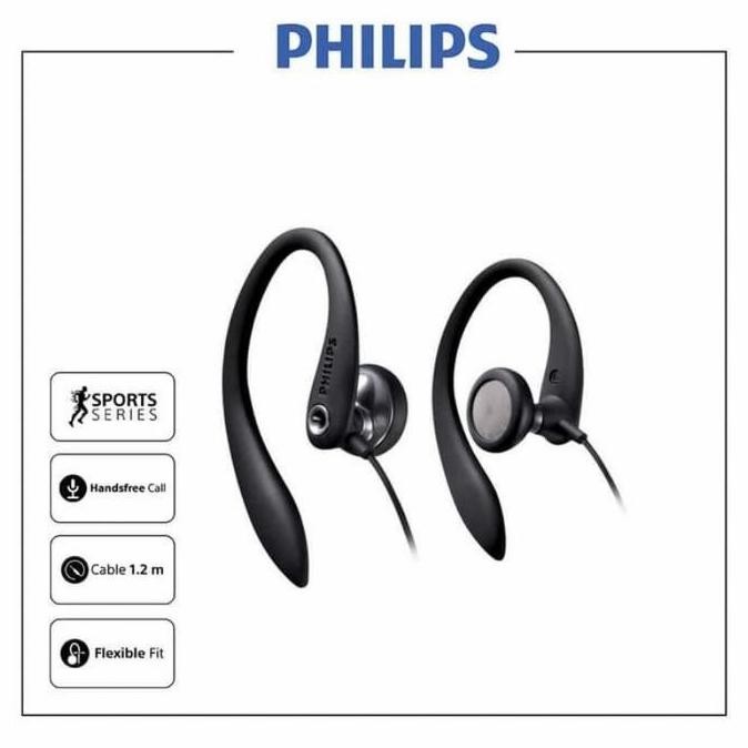 TERLARIS - Earphone Philips SHS 3305 Sport Extra Bass Original Garansi Resmi