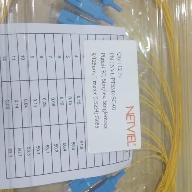 SIAP KIRIM NETVIEL FO SC PIGTAIL SM | KABEL PIGTAIL FIBER OPTIC SC SINGLE MODE
