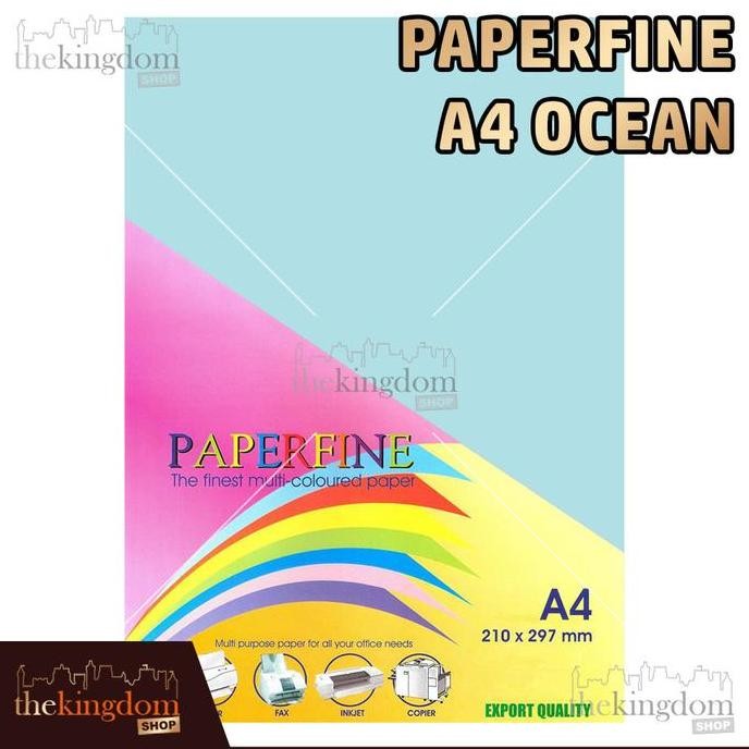

Paperfine Kertas HVS Warna A4 Ocean Isi 500 Lembar Kode Warna 120