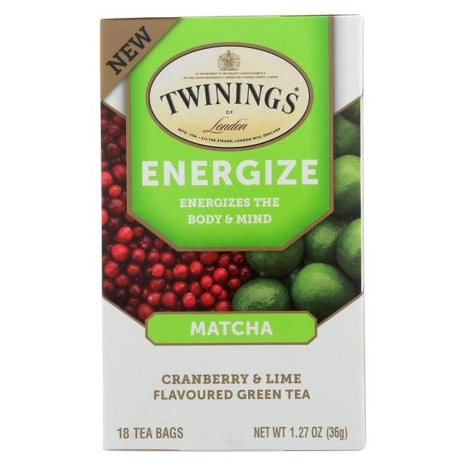 

Twinings Energize The Body & Mind Matcha Cranberry Lime Tea 18X2 Gram (Mine)