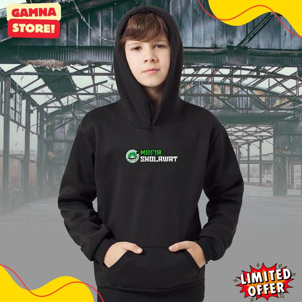 Hoodie Jaket Anak Fleece Mafia Sholawat Tobat Mafis Indonesia Diskon Setengah Harga