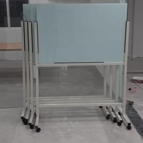 

Glass White Board Magnetik Standing 80 120 Cm