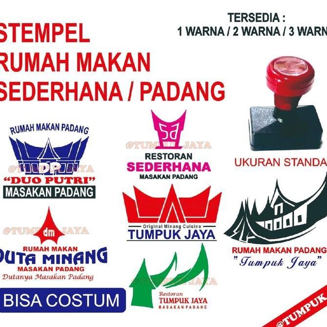 

Stempel Rumah Makan, Sederhana / Padang Siap Pakai Ukuran Standar