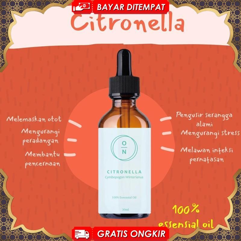 Termurah 8.8 Pure Citronela Citronella Essential Oil 5 - 30Ml Minyak Atsiri Esensial Serai Sereh Wan