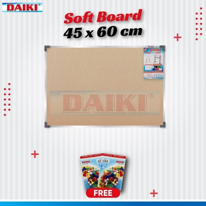 

Softboard / Cork Board Classic Daiki Gantung Uk 45X60 Cm