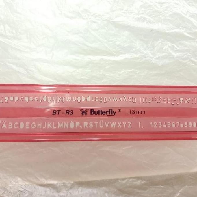 

Butterfly Sablon Huruf 3Mm Bt R3