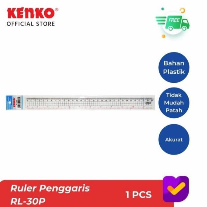 

Paket Hemat Penggaris Plastik 30 Cm Kenko. 1 Pack Isi 12 Pcs