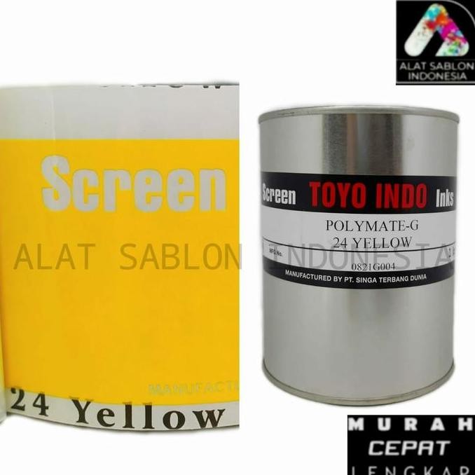 

Tinta Toyo Polymate Yellow G24 Kuning Tinta Sablon Plastik 1Kg