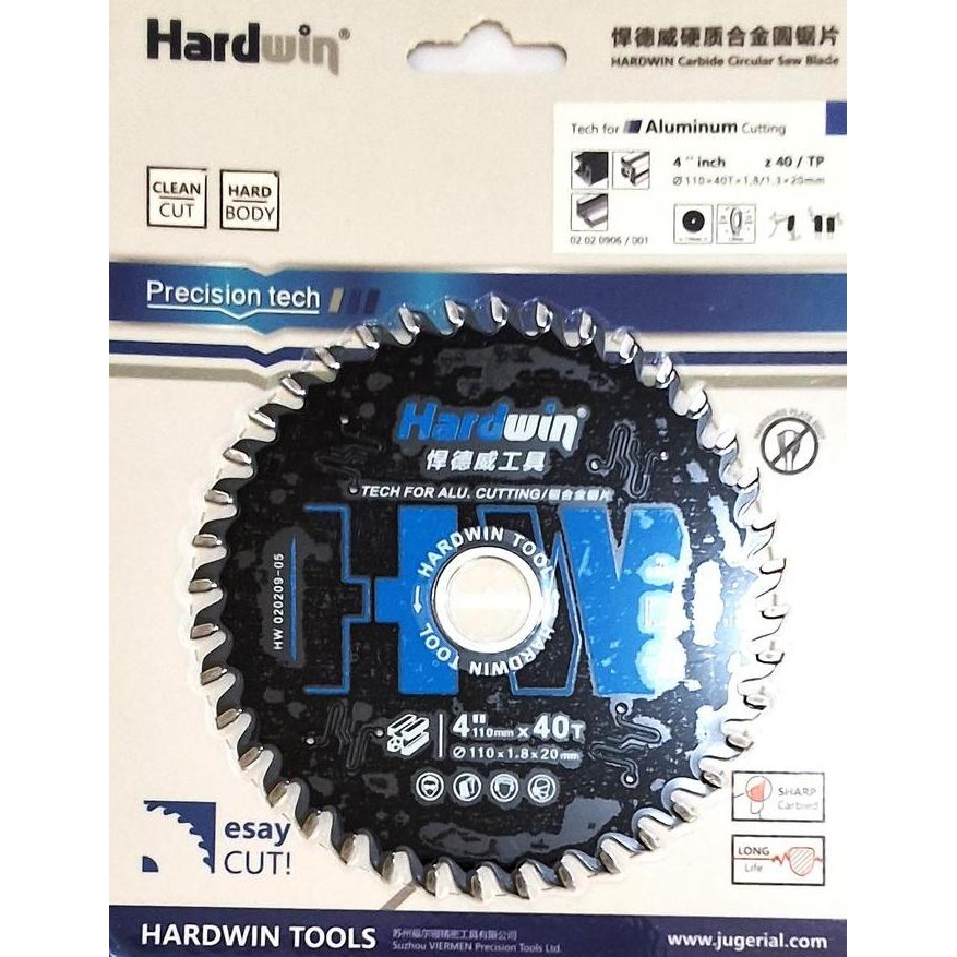 Hardwin Mata Gergaji Potong Aluminium - Ukuran 4 Inch - 10 Inch  Circular Saw For Aluminum Cutting K