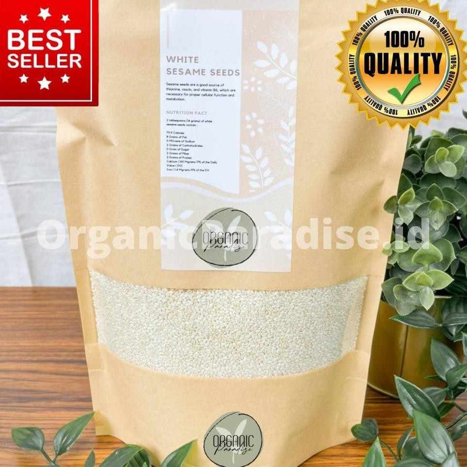 

Wijen Putih 250 Gram White Sesame Raw 250 Gram Organic Paradise