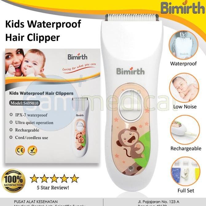 Bimirth Kids Waterproof Hair Clipper Cukur Rambut Anak-Anak
