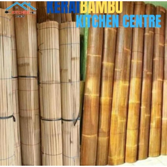 Kerai Bambu Wide Bambu Kerai Outdor Kerai 2x 2 Kerai Gulung Coklat