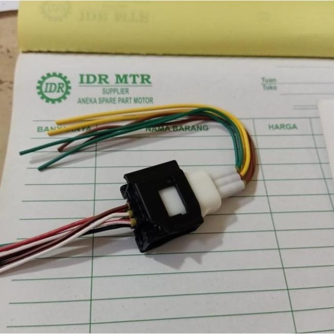 soket socket konektor water proof pin 6 kabel anti air universal motor TERBAIK