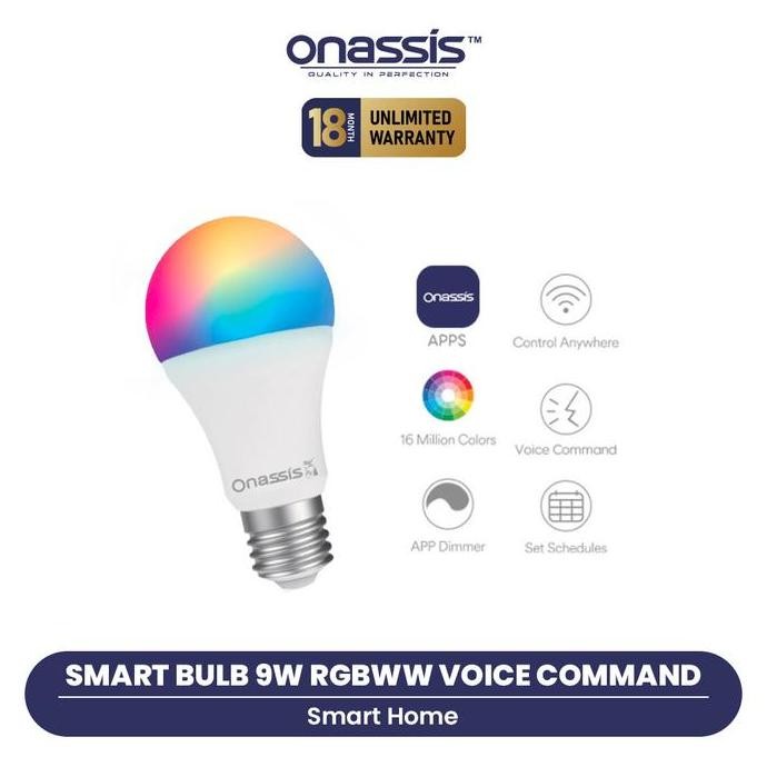 Onassis Smart Bulb Onassis 9W Rgbww Voice Command