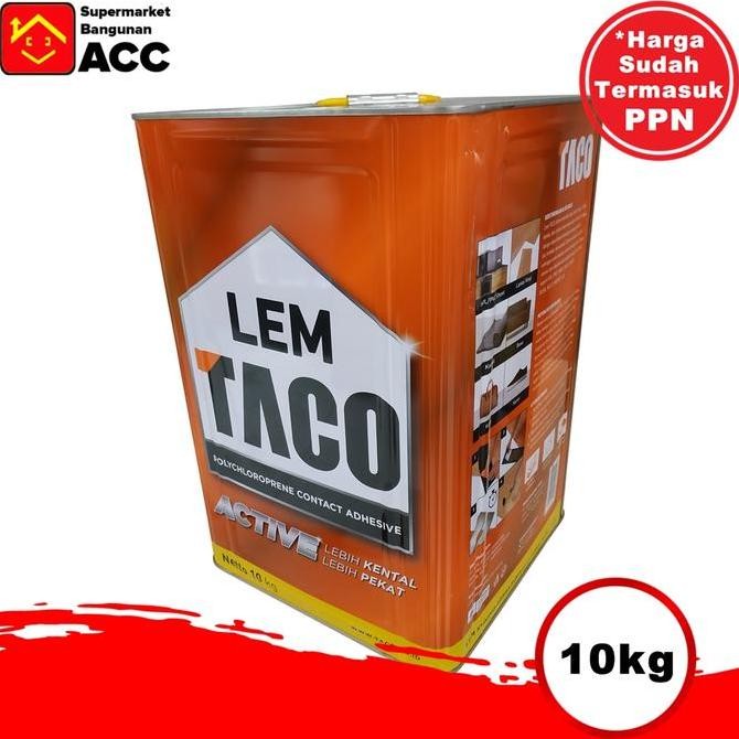 Promo Lem Taco Active 10kg | Lem Kuning 10kg COD
