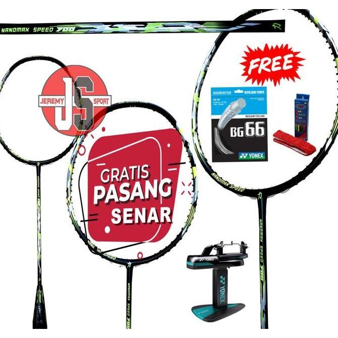 Sale Raket Badminton Jp Power Nanomax Speed 700 Original Max 35 Lbs