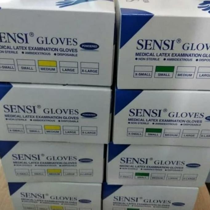 Sensi Gloves/ Sarung Tangan Karet/ Sarung Tangan Steril Sensi Gloves