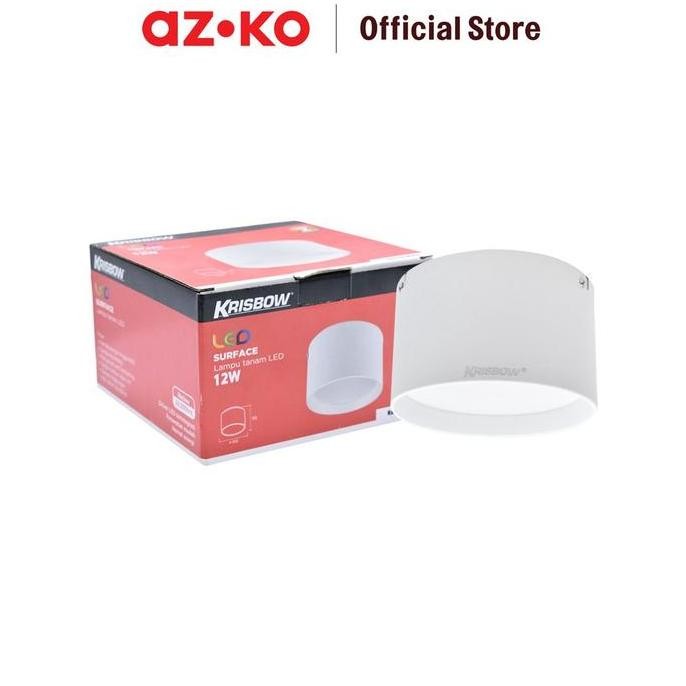Krisbow Lampu Downlight Led 12 Watt 4000K - Putih