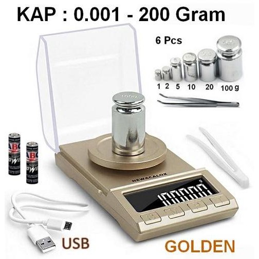 Timbangan Analitik Digital 0,001 - 200 Gram/Pocket Scale