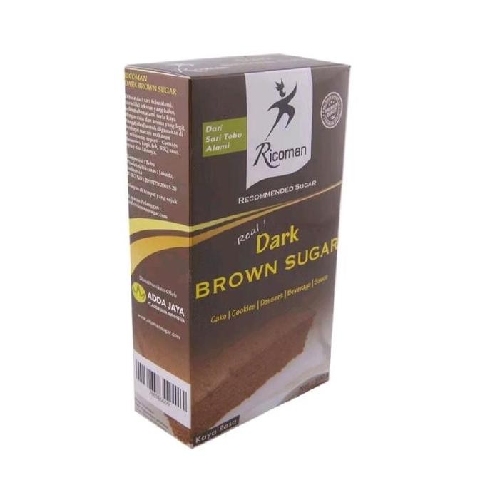 

Baru Dark Brown Sugar Ricoman 500gr - Gula Aren Bubuk Premium Kue & Kopi