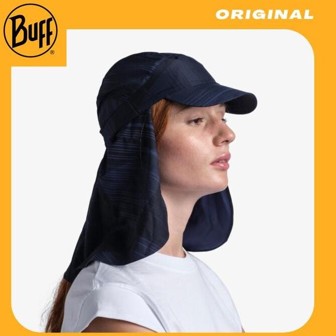 Topi Lari/Hiking - Buff Original Pack Sahara Cap Grevers Navy