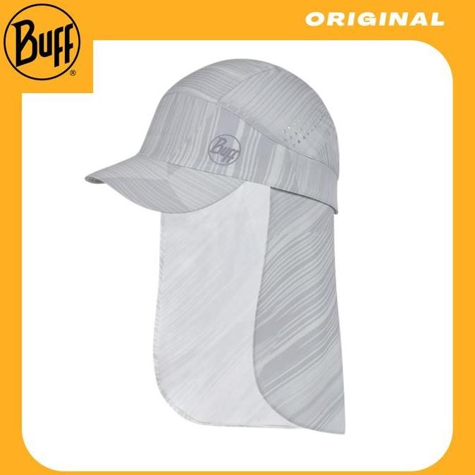 Topi Lari/Hiking - Buff Original Pack Sahara Cap Grevers Light Grey