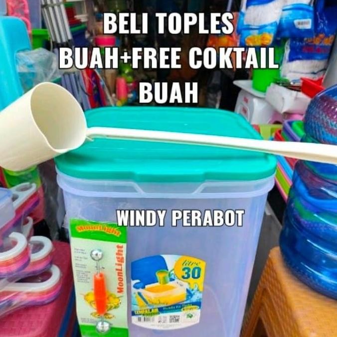 Toples Es Buah 30 Liter Green Leaaf/Akuarium Es Buah 30 Liter