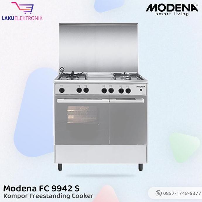 Kompor Gas Oven Free Standing Modena Fc 9942 S - Freestanding Cooker