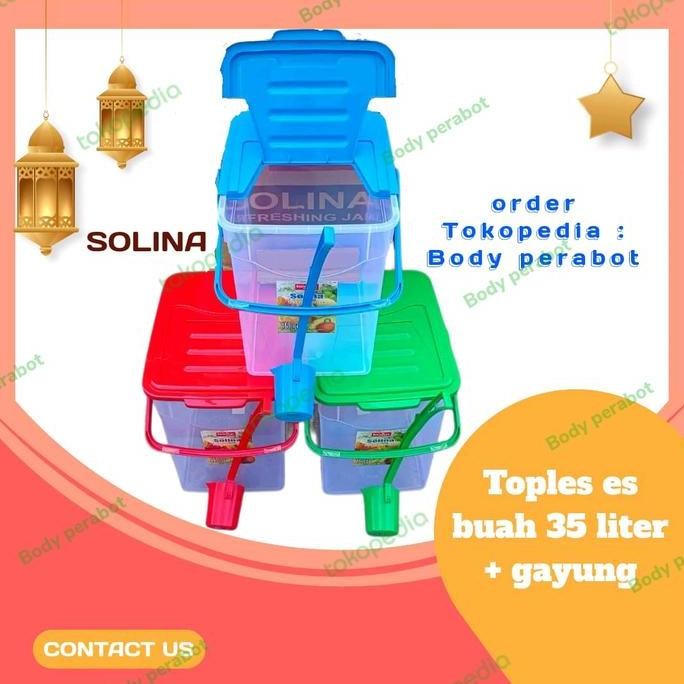 Toples Es Gayung 35Liter Lion Star Solina.Basichome Hrg 1Pcs