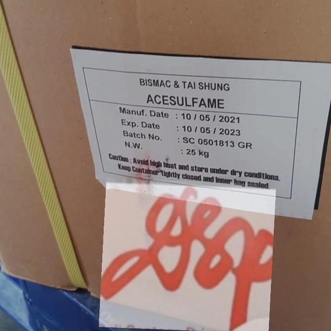 

Baru Acesulfame Pemanis Makanan & Minuman 500g Bismac & Tai Shung