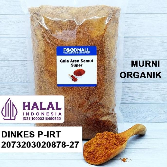 

Baru Gula Aren Semut Organik 1Kg - Palm Sugar Bubuk Premium Alami