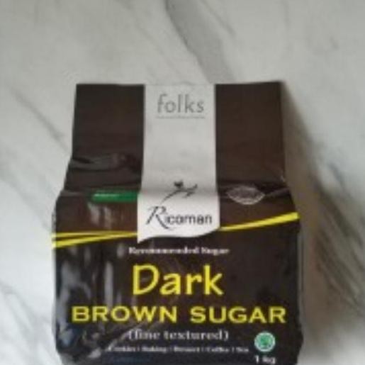 

Baru Brown Sugar Ricoman Dark 1kg - Gula Merah Tebu Halus
