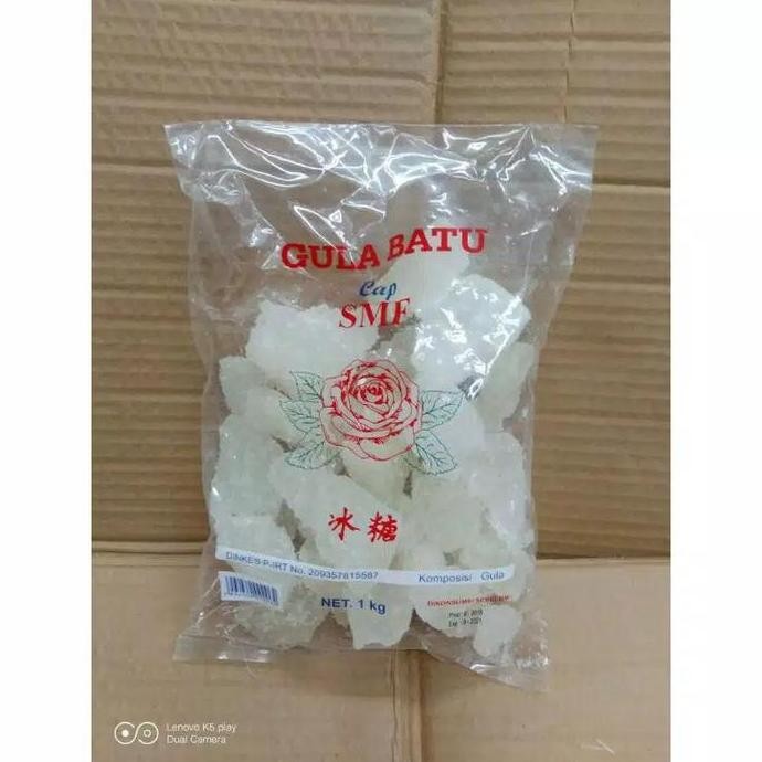 

Baru Gula Batu SMF 1Kg Gula Kristal Putih Batu Murni