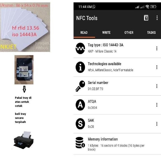 Pvc Id Card Inkjet Rfid 13.56 Iso 14443A Chip F08  High Quality