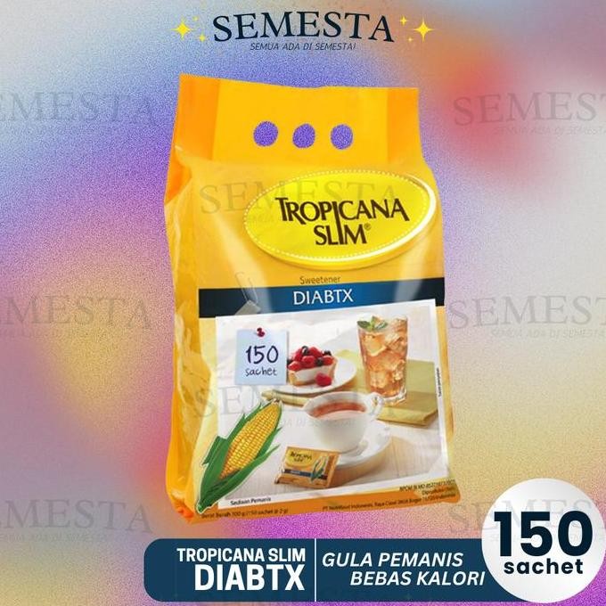 

Baru Tropicana Slim DIABTX 150 Sachet - Sweetener Alami Tanpa Kalori Aman Diabetes