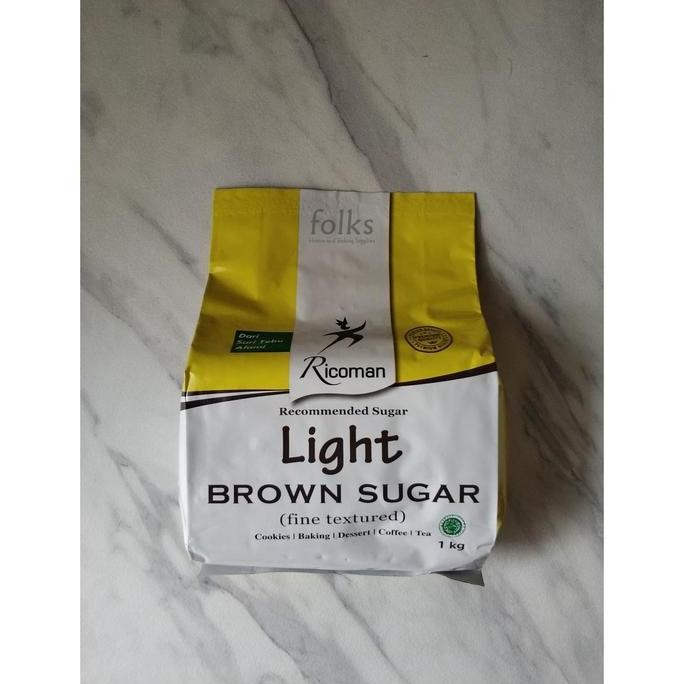 

Baru Ricoman Light Brown Sugar Gula Coklat 1 Kg